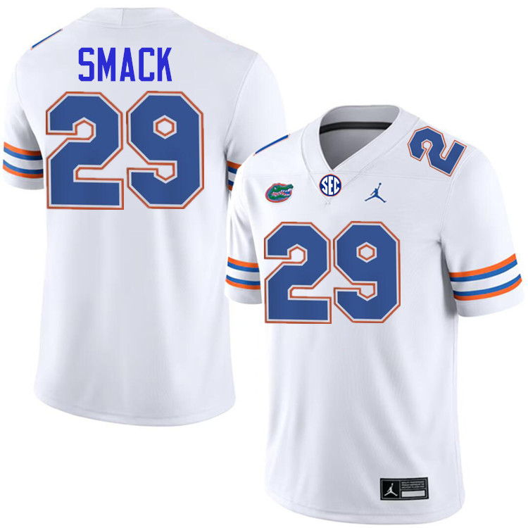 #29 Trey Smack Gators Jersey,Florida Gators College Football Jerseys Stitched-White  #29 Trey Smack Gators Jersey,Florida Gators College Football Jerseys Stitched-White